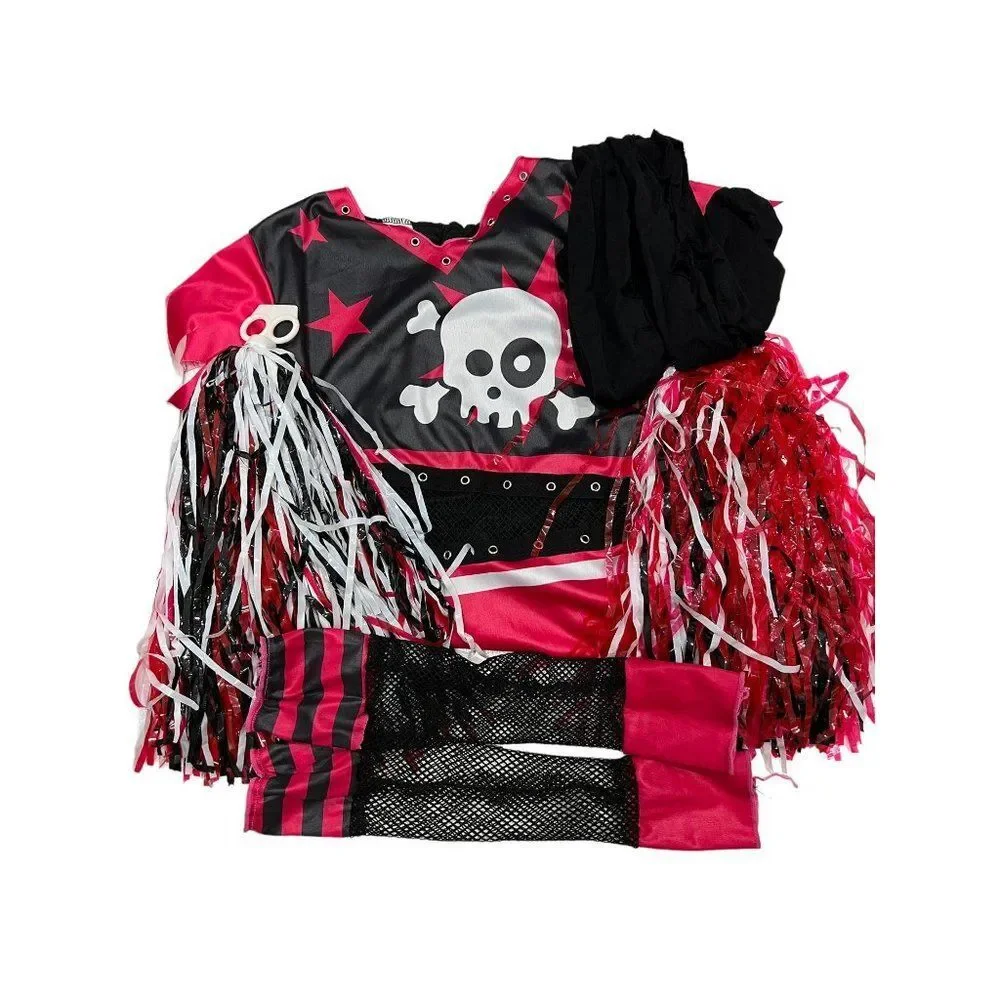 Spirit‎ Halloween Scare Squad Cheerleader Costume Sz L Dress-up Red Black